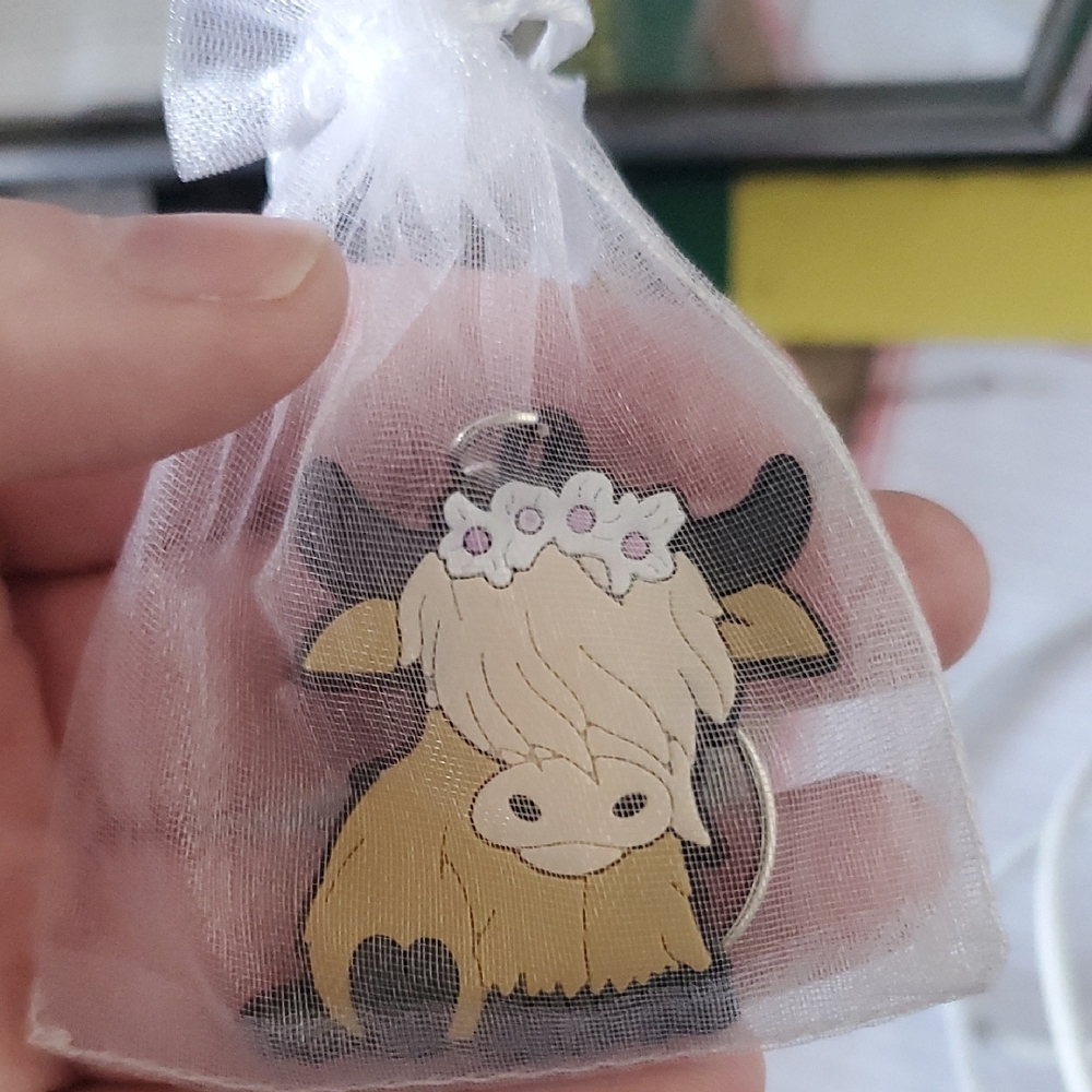 Cute Cow Keychain for Kids